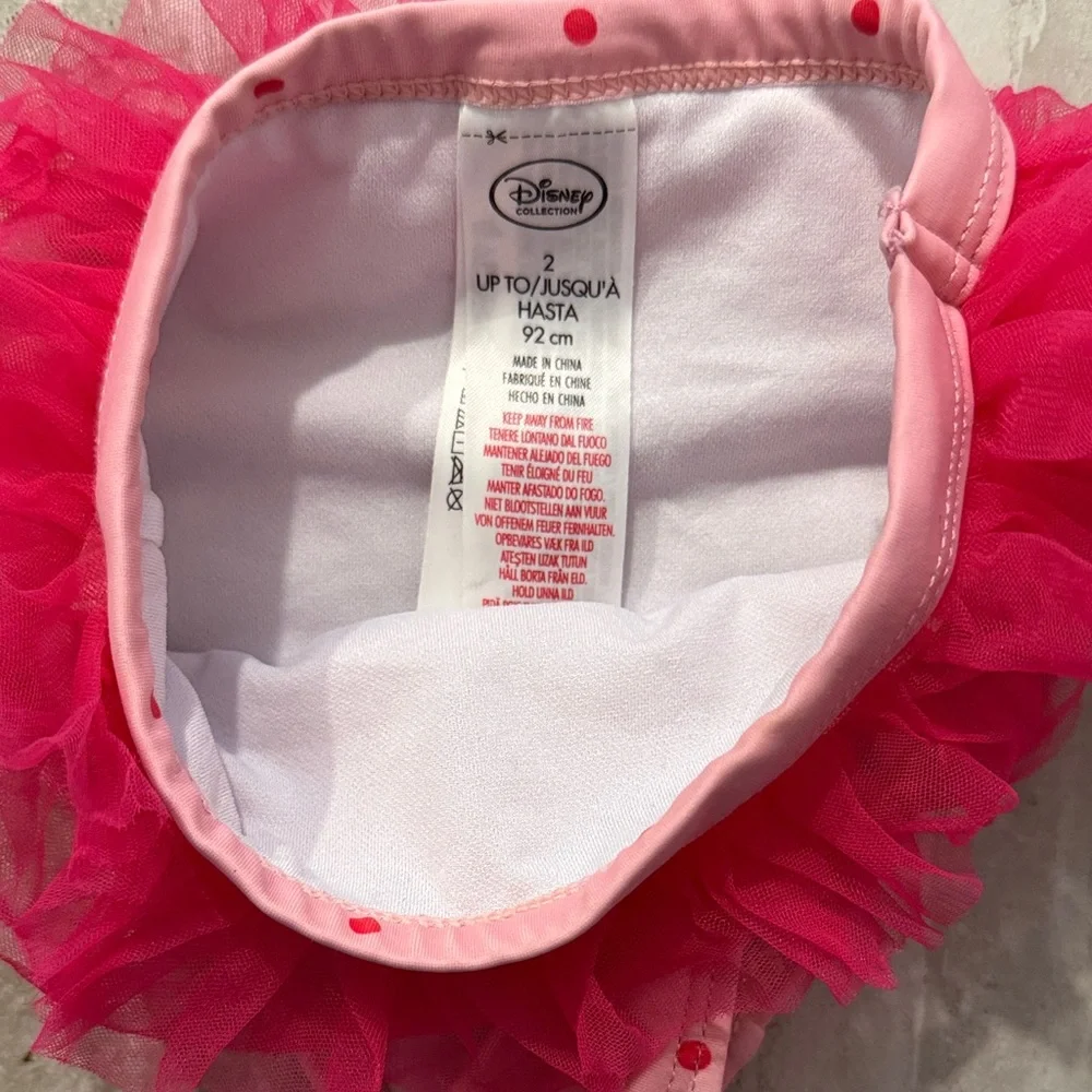Disney Pink Polka Dot Ruffle Swim Bottoms